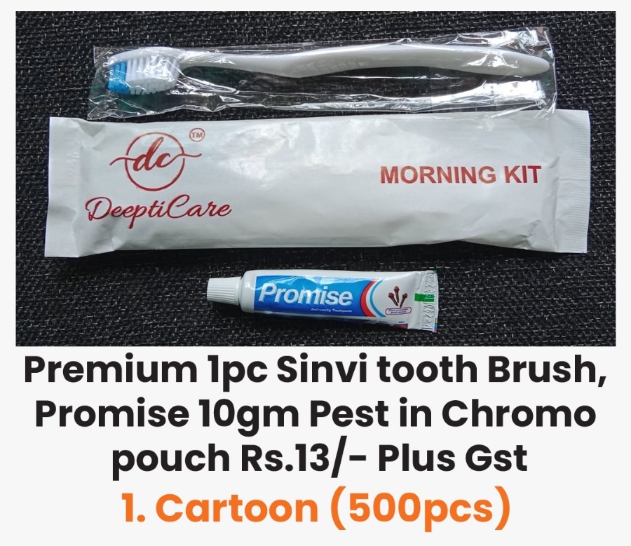 (1pc Sinvi tooth Brush, Promise 10gm Pest) (500pcs)