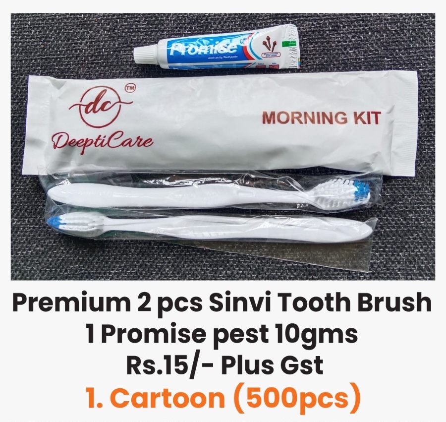 2 pcs Sinvi Tooth Brush 1 Promise pest 10gms Cartoon (500pcs)