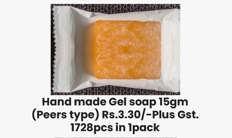 Hand made Gel soap 15gm ( 1728pcs in 1pack)