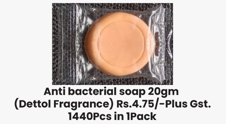 Anti bacterial soap 20gm (Dettol Fragrance) (1440Pcs in 1Pack)